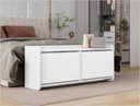 Ver imagem 1 de Sapateira Banco Dália 130cm com 2 Portas 4 Nichos em MDF/MDP Branco Casa D