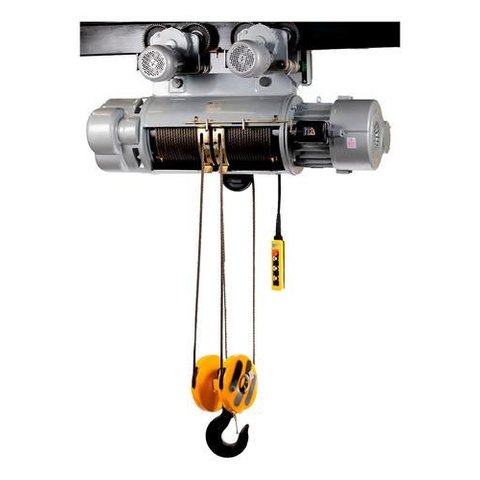 Talha Elétrica 10 Toneladas com Troller - Cabo de Aço 9 Metros - 220/380v - Dupla Velocidade Md1