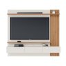 Painel Tv 70 Pol 180cm Bancada Suspensa Ripado Luca Off White Matte/freijó C04 - D'rossi - 7