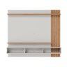 Painel Tv 70 Pol 180cm Bancada Suspensa Ripado Luca Off White Matte/freijó C04 - D'rossi - 8