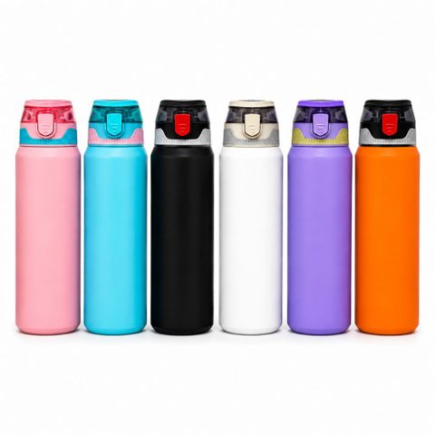 Garrafa Térmica Ms-968 800ml Isolada Canudo Squeeze Quente e Frio:Variado