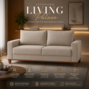 Ver imagem 2 de Sofa 3 Lugares Linho Living 180cm Estofado Palazo Vieiro:Bronze