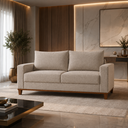 Ver imagem 4 de Sofa 3 Lugares Linho Living 180cm Estofado Palazo Vieiro:Bronze