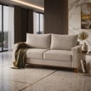 Ver imagem 3 de Sofa 3 Lugares Linho Living 180cm Estofado Palazo Vieiro:Bronze