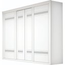 Ver imagem 2 de Guarda Roupa Casal Petrarca com Espelho Interno 4 Pts Branco - Bettio