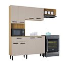 Ver imagem 3 de Cozinha Compacta 8 Portas 1 Gaveta Dora Yescasa Amarelo/Damasco/Offwhite