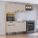 Ver imagem 6 de Cozinha Compacta 8 Portas 1 Gaveta Dora Yescasa Amarelo/Damasco/Offwhite