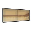 Ver imagem 2 de Armário de Cozinha Aéreo 2 Portas de Correr de Vidro Reflex Preto Reims Madesa