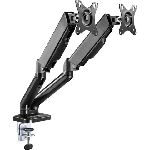 Suporte Articulado para Dois Monitores com Pistão a Gás Fortrek Fk441s 17"-32"