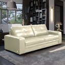 Ver imagem 2 de Sofá Decorativo Sala de Estar Punto 2 Lugares 170cm Couro Tiza - Mozzelar