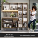 Ver imagem 6 de Armário de Cozinha Compacta 169cm com Pia Rustic Emilly Madesa 11