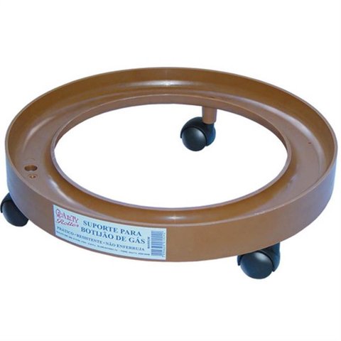 Suporte plastico p/botijao gas bege qual - 10235 - QUALITY SUPORTE PLASTICO P/BOTIJAO GAS BEGE QUAL 