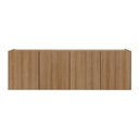 Ver imagem 3 de Gabinete de Banheiro 123,5cm Suspenso 4 Portas Multimóveis Mp5047 Rustic