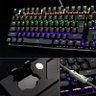 Kit Teclado Mecânico + Mouse 2400 Dpi Gamer Profissional Usb Abnt2 Led Metal Bkgx1 Gm705 Preto/cinza - 6