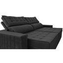 Ver imagem 4 de Sofá Retrátil e Reclinável 2,15m Cama inBox Big Star com SoftGel D40 Velupluma Preto
