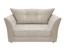 Ver imagem 2 de Namoradeira Decorativa Isis Suede Bege Pés Madeira Mz Decor