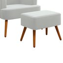 Ver imagem 4 de Poltrona Ágata com Puff Madeira Eucalipto Movellu Home