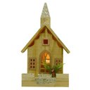 Ver imagem 1 de Casa Decorativa de Natal com Led Bege e Champanhe 35x5cm
