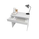 Ver imagem 3 de Mesa para Computador Escrivaninha 1 Gaveta Alexia Branco - Ajl Móveis