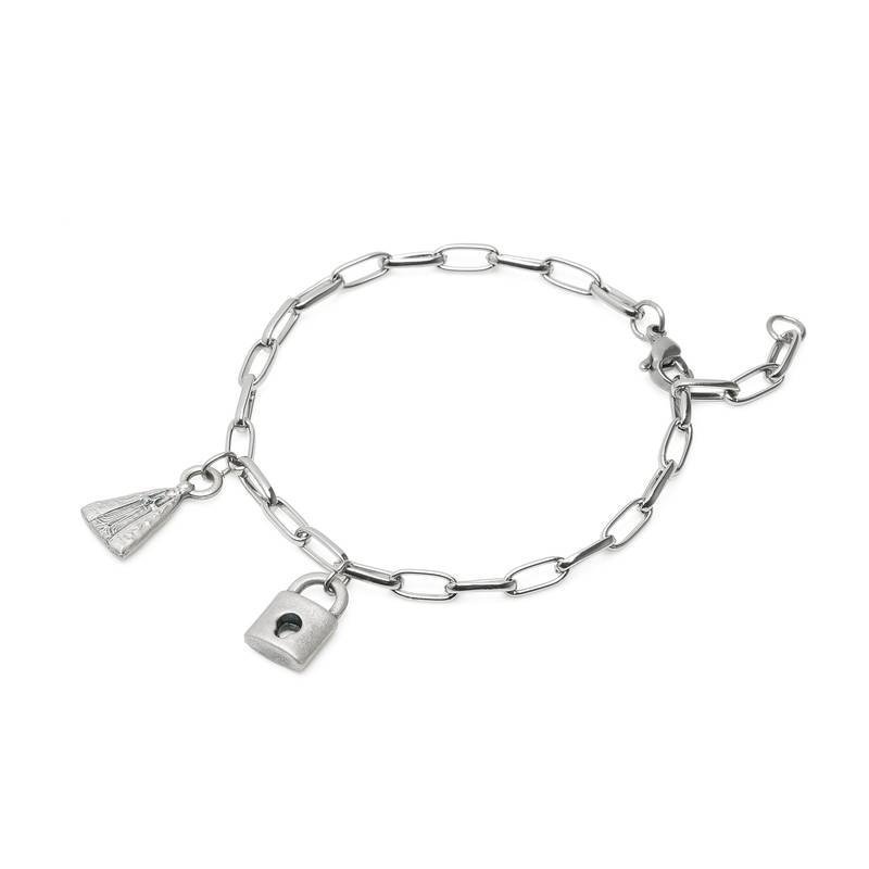 Pulseira Servos de Nossa Senhora Aparecida Corrente Inox Fornecedor 1 171434 - 3