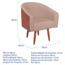 Ver imagem 3 de Kit 2 Poltronas Jade Decorativa Moderna Sala de Estar Quarto Escritório Conforto Pés Palito Corano N