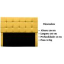 Ver mais imagens de Cabeceira Estofada Cama Box Casal 160 Cm Ananda Suede:amarelo