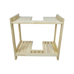 Estante para Banheiro Coluna Angra 58Ax60Lx35P - NATURAL - 2