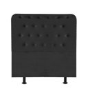 Ver imagem 1 de Cabeceira para Cama Box Solteiro 90 Cm Brenda:preto
