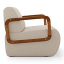 Ver imagem 6 de Poltrona Decorativa Orgânica Living Kavya Linho Bege - Desk Design