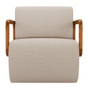 Ver imagem 5 de Poltrona Decorativa Orgânica Living Kavya Linho Bege - Desk Design