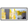 Quadro com Moldura Chanfrada Abstrato Amarelo 50x115 - 2