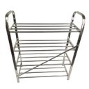 Ver imagem 4 de Sapateira Rack Inox 4 Andares Sapato Calçado Tenis Prateleira Casa Sala Corredor Recepçao Entrada Or