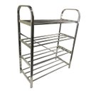 Ver imagem 7 de Sapateira Rack Inox 4 Andares Sapato Calçado Tenis Prateleira Casa Sala Corredor Recepçao Entrada Or