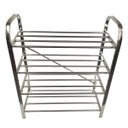Ver imagem 5 de Sapateira Rack Inox 4 Andares Sapato Calçado Tenis Prateleira Casa Sala Corredor Recepçao Entrada Or