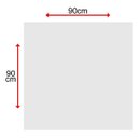 Ver imagem 2 de Quadros com Moldura Chanfrada Abstrato Azul com Dourado Grande