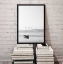 Ver imagem 2 de Quadro Decorativo Minimalista Fotografia Lago 24x18cm:madeira Preta