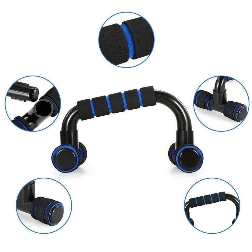 Suporte Fixo Flexao Braço Barra Fixa Apoio Treino Abdomen Triceps Ombro de Chao Academia em Casa - 8