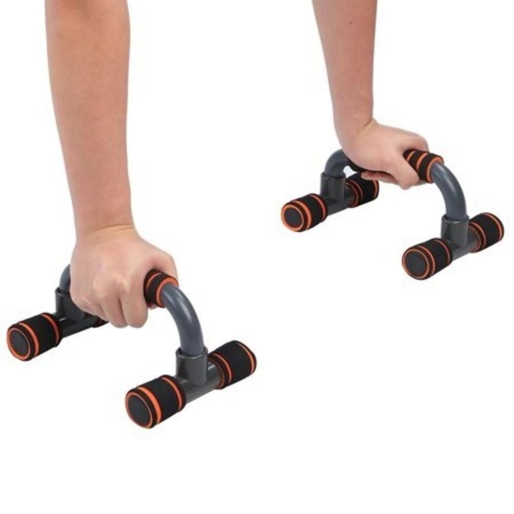 Suporte Fixo Flexao Braço Barra Fixa Apoio Treino Abdomen Triceps Ombro de Chao Academia em Casa - 6