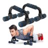 Suporte Fixo Flexao Braço Barra Fixa Apoio Treino Abdomen Triceps Ombro de Chao Academia em Casa - 5