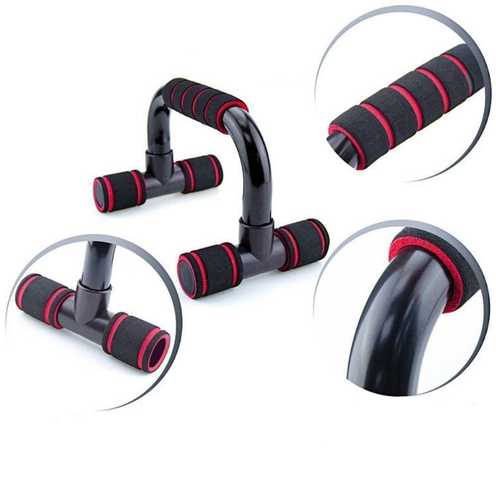Suporte Fixo Flexao Braço Barra Fixa Apoio Treino Abdomen Triceps Ombro de Chao Academia em Casa - 2