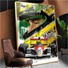 Quadro Para Escritório Formula 1:90x60 cm/BRANCA - 6