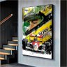 Quadro Para Escritório Formula 1:90x60 cm/BRANCA - 5