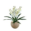 Ver imagem 7 de Kit 8 Orquídeas Dançantes Brancas Artificiais 60cm Silicone Toque Real Flor Premium