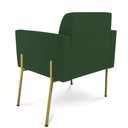 Ver imagem 6 de Poltrona Pé de Ferro Dourado para Salão Kit 2 Marisa Veludo D03 - D'Rossi Verde
