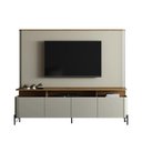Ver imagem 3 de Rack com Painel para Sala Bend 180cm MDF 4 Portas Louro e Luna com Preto Casa Lar Shop