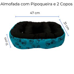 Almofada Temática Gamer com Pipoqueira e Dois Copos - 2