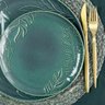 Jogo para Lanche Tropical em Cerâmica Verde 12pçs - Yoi - 12