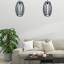 Ver imagem 2 de Luminária Teto tipo Pendente IMPERIAL MDF - Completa - Cor: Preta