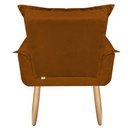 Ver imagem 5 de Poltrona Opala Meg para Amamentação Decorativa Tecido Suede Para, Quarto,sala de Estar, Recepção Pés