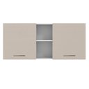 Ver imagem 6 de Armário Aéreo 150 Cm 2 Portas e 2 Nichos Branco/crema Agata Madesa
